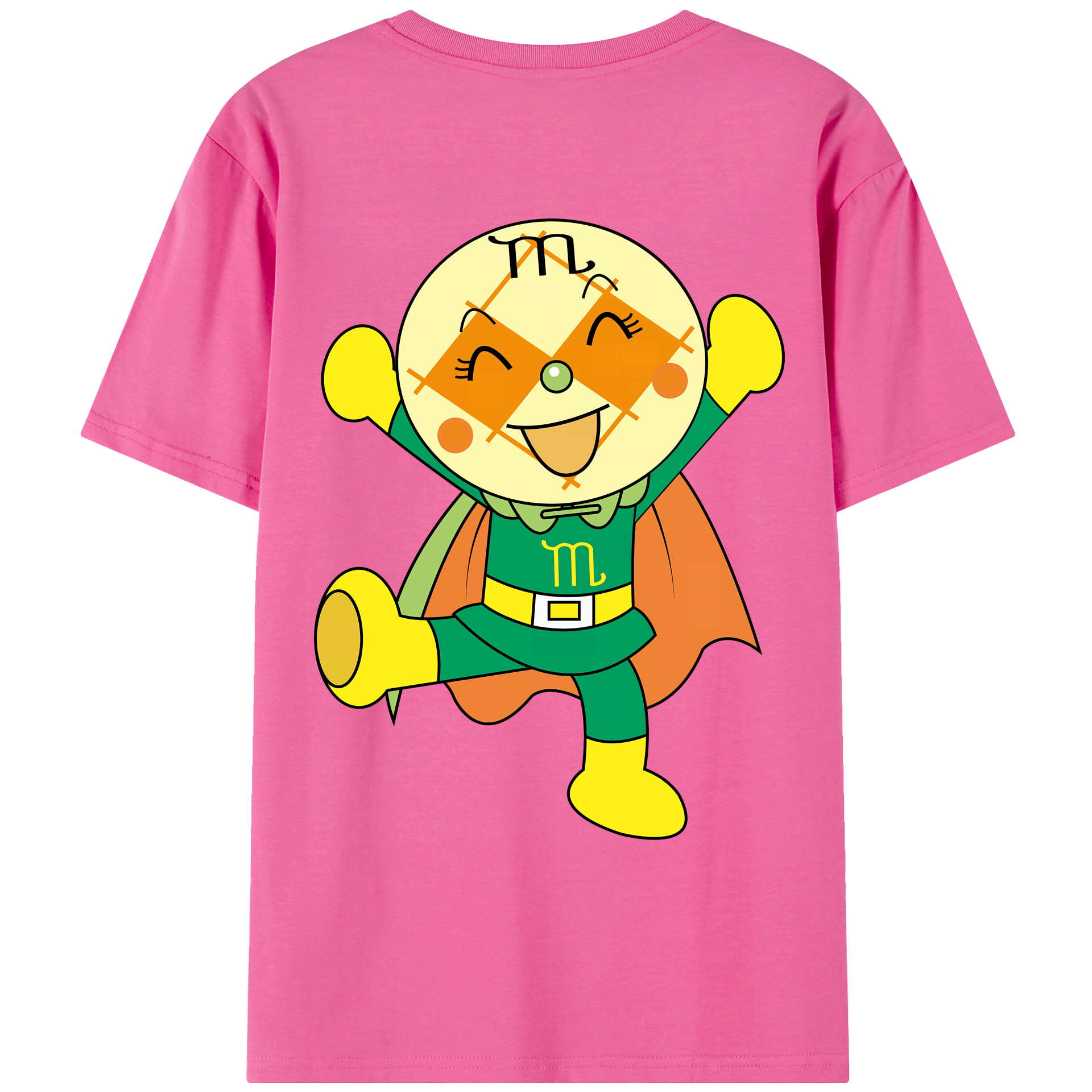 （画像用） アンパンマン Anpanman レディース半袖Tシャツ(バックプリント)